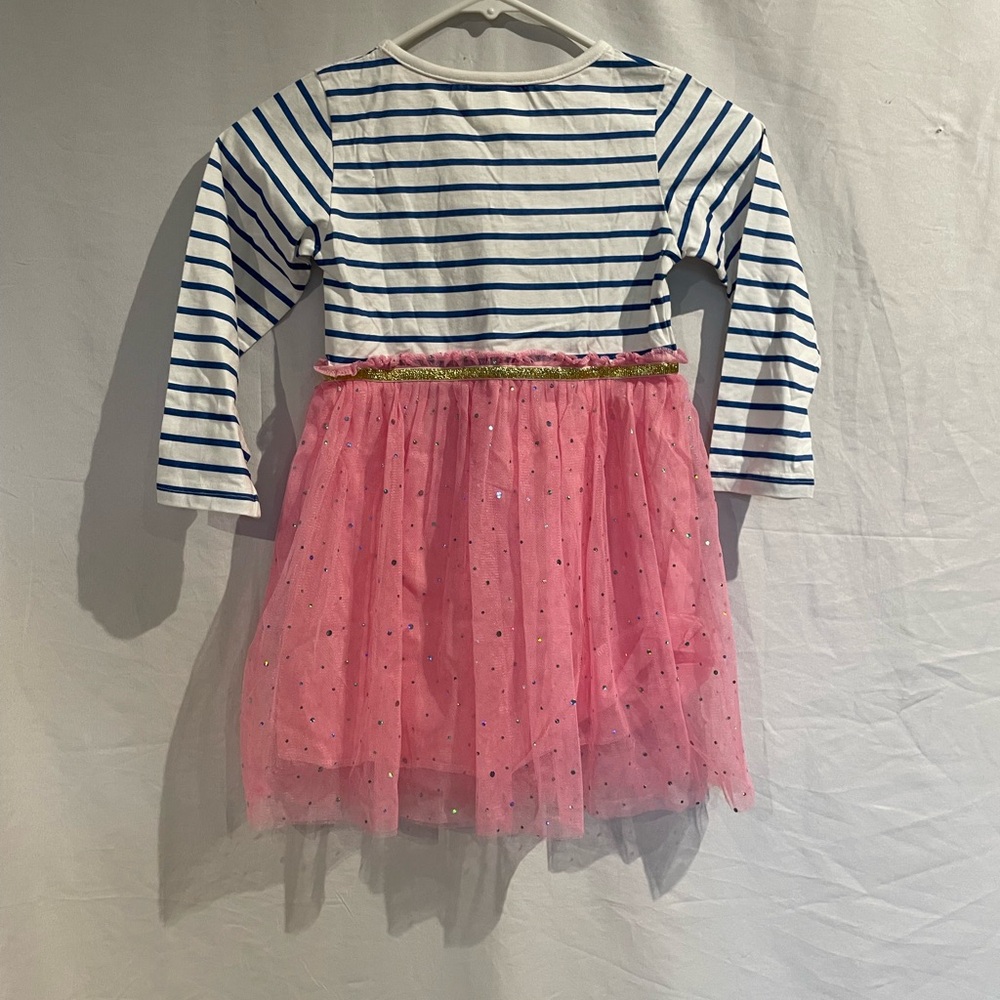 Monsoon Striped and Tulle Kids Dress